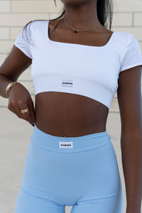 Crop Top Seamless - Blanc